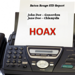Fake STD Fax Report